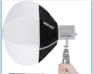 NEEWER Lantern Softbox for HS60B FS100B FS60C HB60B LED Video Light, 12" Quick Release 360° Omnidirectional Mini Light Diffuser(Not Bowens Mount)