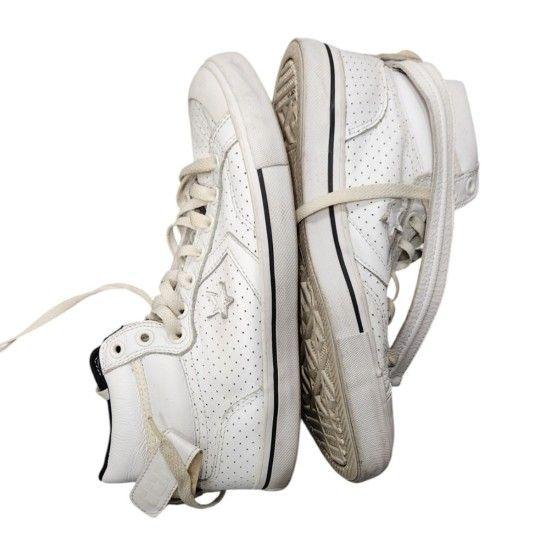 Converse Size 8.5M 10.5W Unisex Leather High Top Shoes