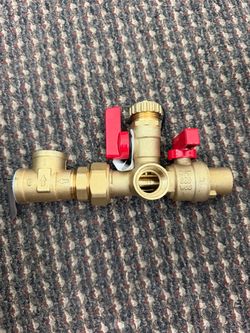 3/4" Lead Free Tankless Water Heater Service Valve Kit
