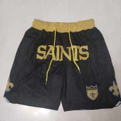 “JustDon” NEW ORLEANS SAINTS SHORTS -XL