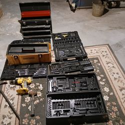 Tools socket wrench set toolboxs