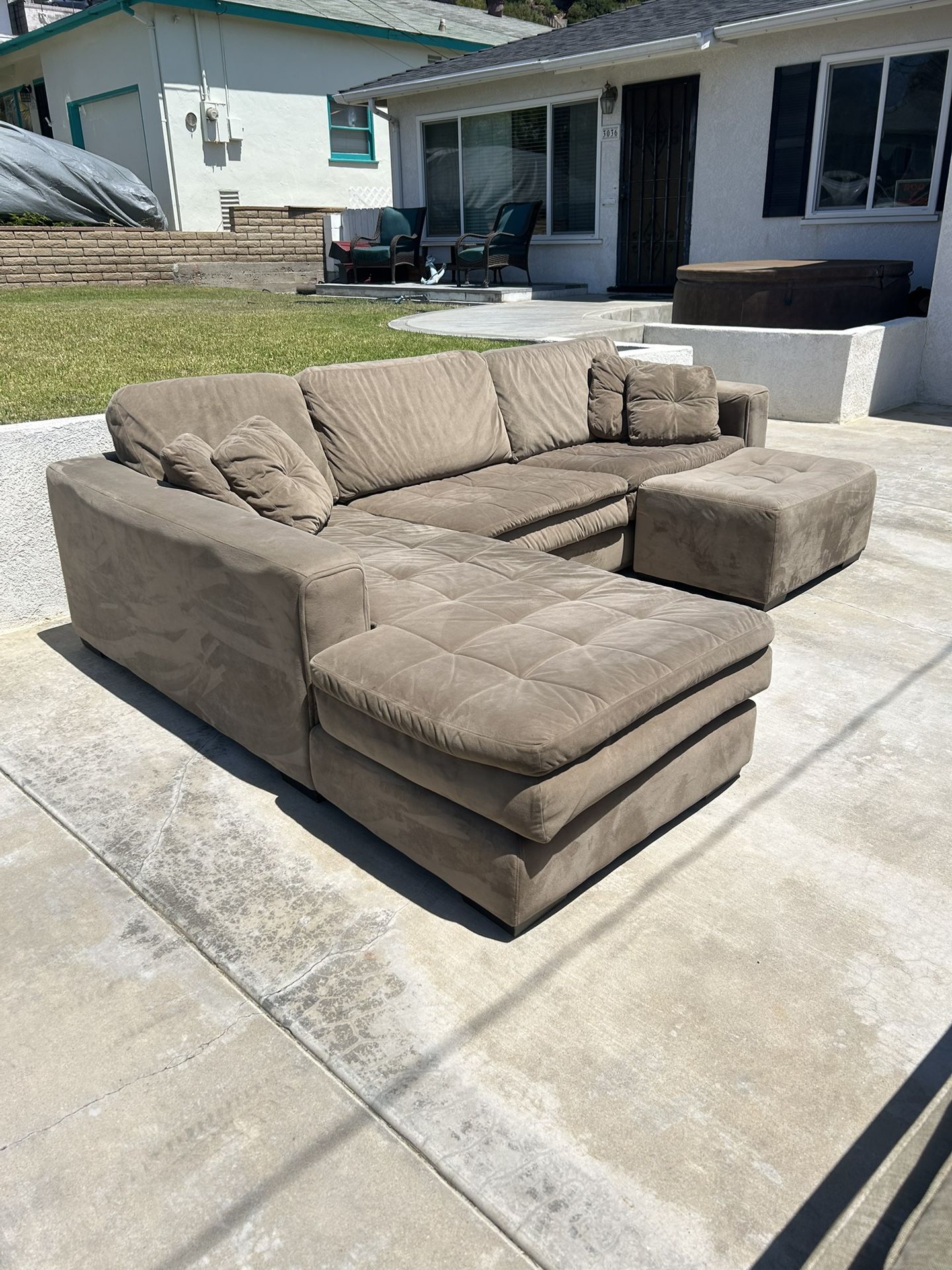 Big Brown Sectional Couch