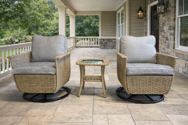 3 piece swivel/rocking chairs