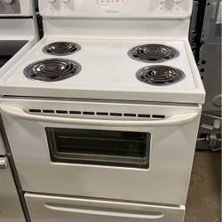 White Coil Stove