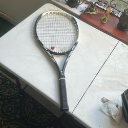 Prince O2 Silver With Luxilon String