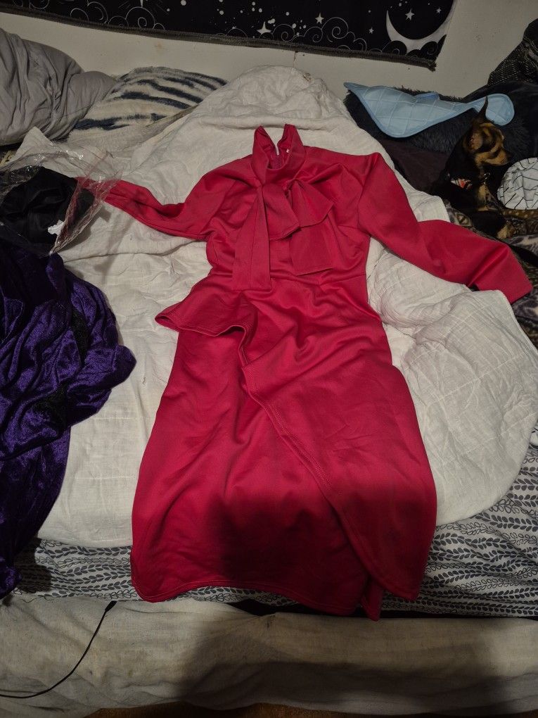 Red Rose Dress Costume Size M