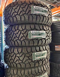 315/70R17 Rockblade Rugged Terrain new tires installed and balanced