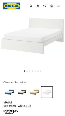 IKEA MALM Full Bed Frame with Mattress