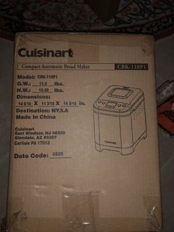 Cuisinart bread maker