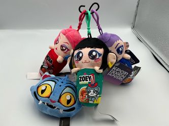 Netflix K-Pop Demon Hunters Plush Clip-On Set