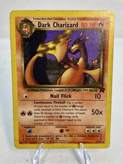 Dark Charizard ~ 21/82 ~ Non-Holo ~ TEAM ROCKET ~ HEAVY PLAY ~ Pokemon Card