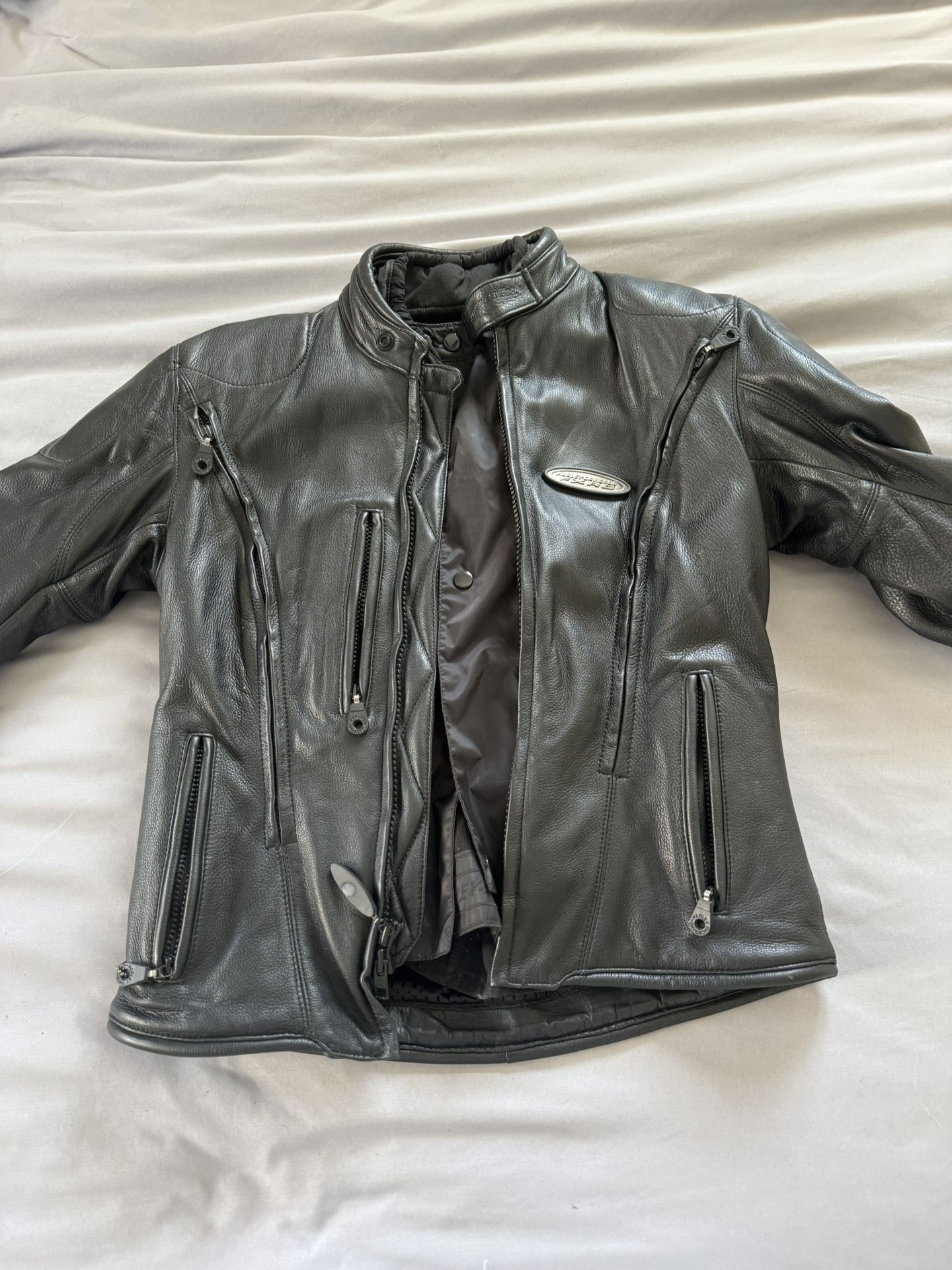 Harley Davidson FXRG Leather Jacket And Vest