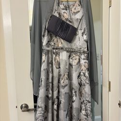 Evening Dress, Purse, Scarf…