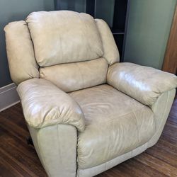 TAN LEATHER RECLINER