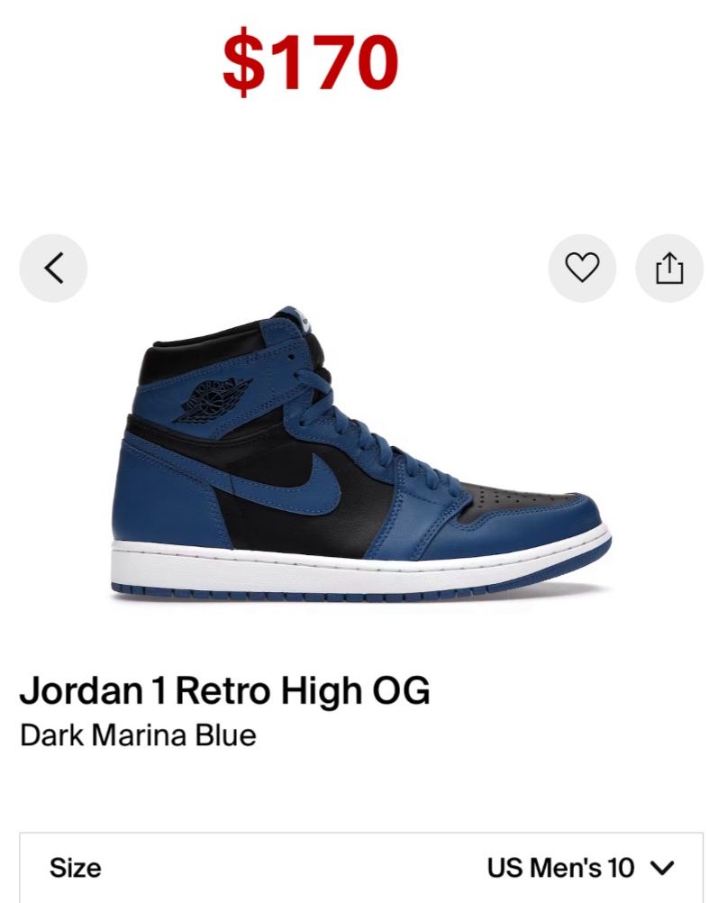 Jordan 1 high retro Dark Marina blue (10)