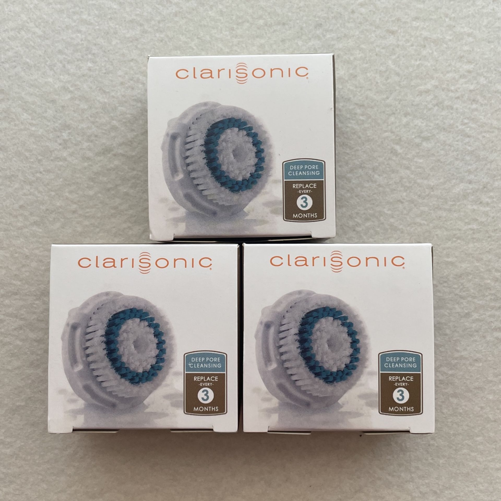 3 Pc Clarisonic Brush Heads For Deep Pore Skin