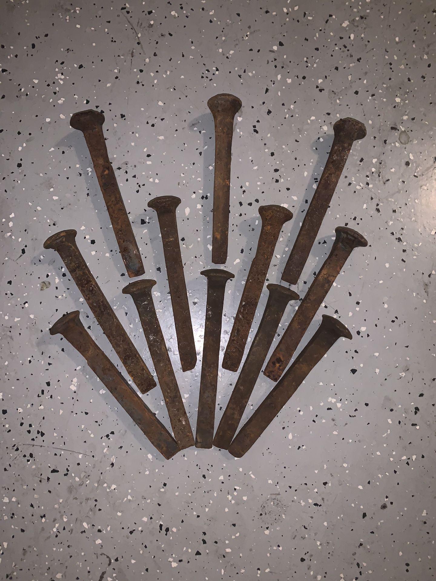 Lot of 17 authentic railroad spike