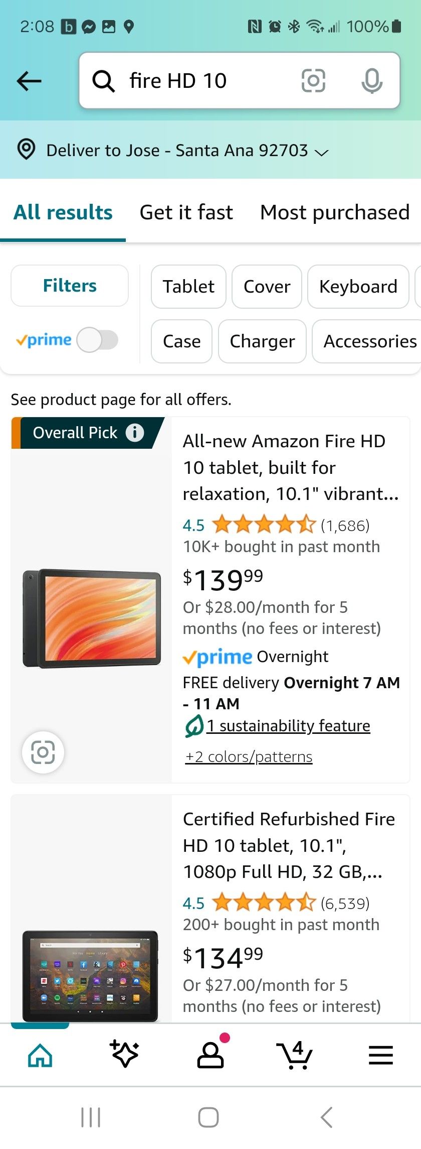 Fire HD 10  Amazon Tablet