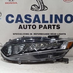 2018-2022 HONDA ACCORD LED WITH HALOGEN HIGH BEAM HEADLIGHT LEFT DRIVER SIDE OEM 