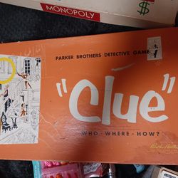 Vintage 1956 "Clue" Game