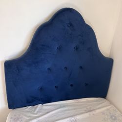Tufted Royal Blue Bed Frame 