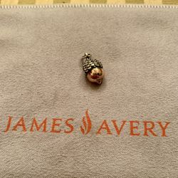 JAMES AVERY ACORN 3D CHARM COPPER & STERLING SILVER RETIRED