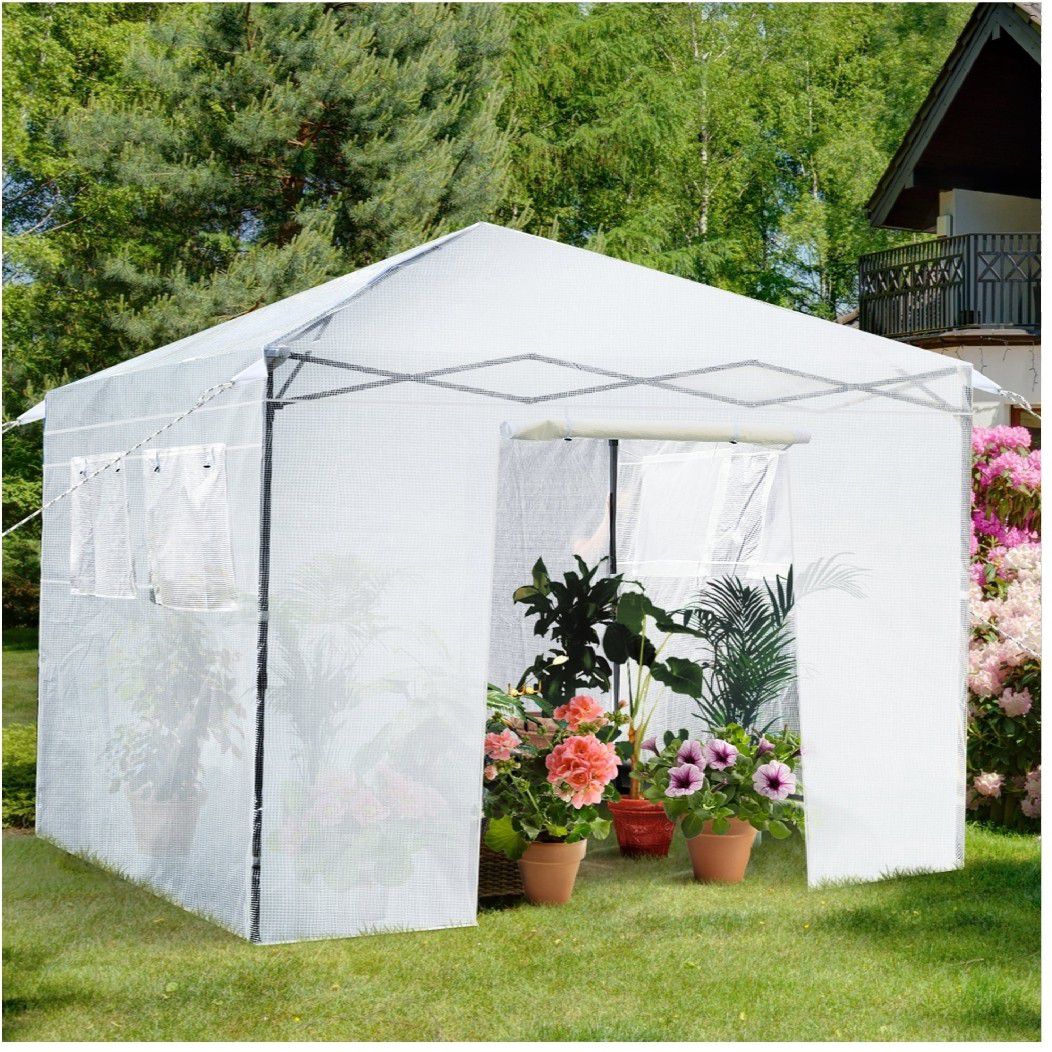 10x10 Indoor Outdoor Greenhouse Portable Tent for Garden Plants