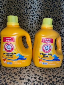 2🔥110 Fl oz Arm & hammer laundry detergent both $16 firm on price