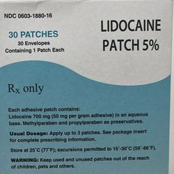 Lidocaine Patches