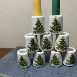 Miniature Holiday Vintage Candle Holders