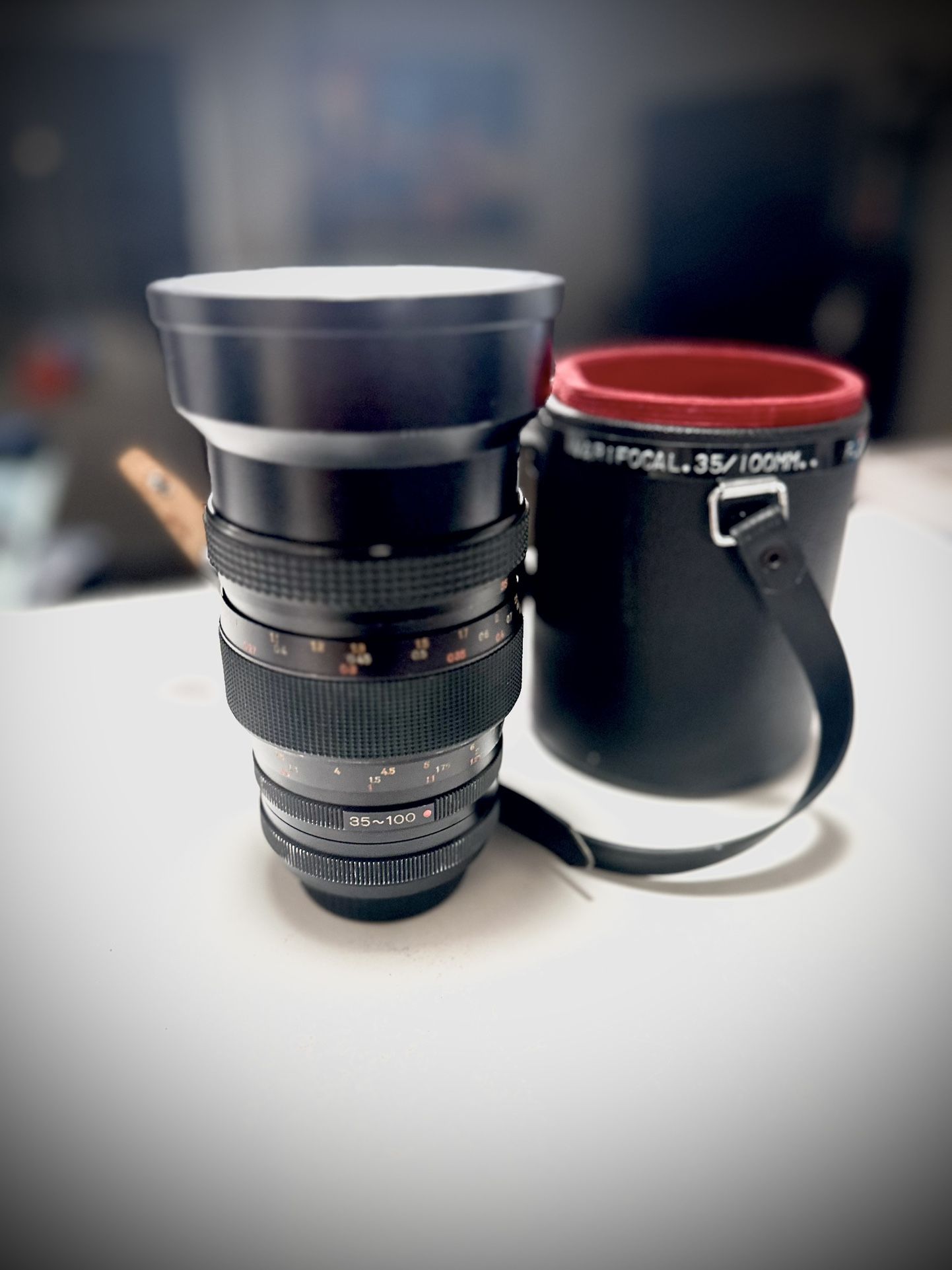 Konica Full Frame 35-100mm f2.8 AR Zoom Lens + Canon EF Adapter - Sony Camera Zeiss Vintage Sigma