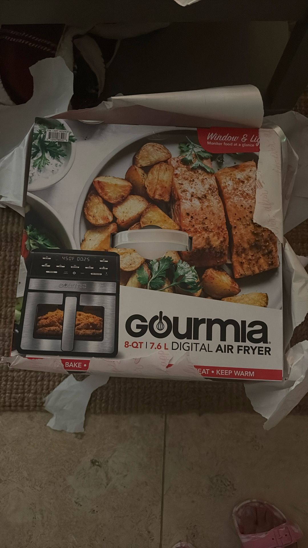 Gourmania 8 Qt Digital Air Fryer
