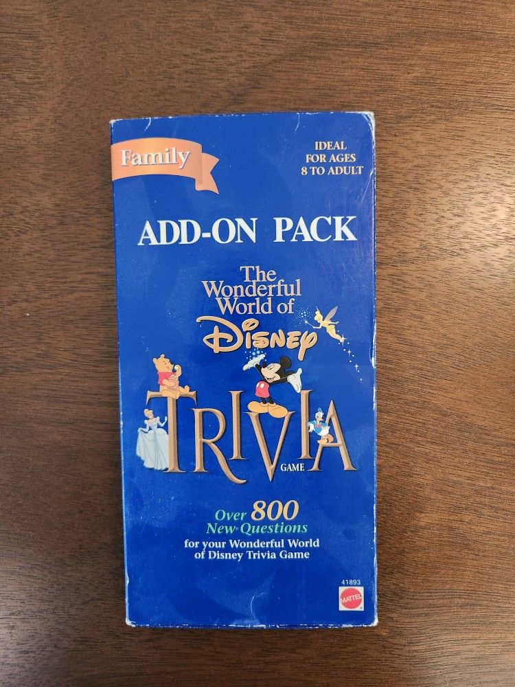 THE WONDERFUL WORLD OF DISNEY TRIVIA ADD-ON PACK, FAMILY