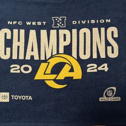 Los Angeles, Rams 2024 Nfc West Division Champions Rally Towel