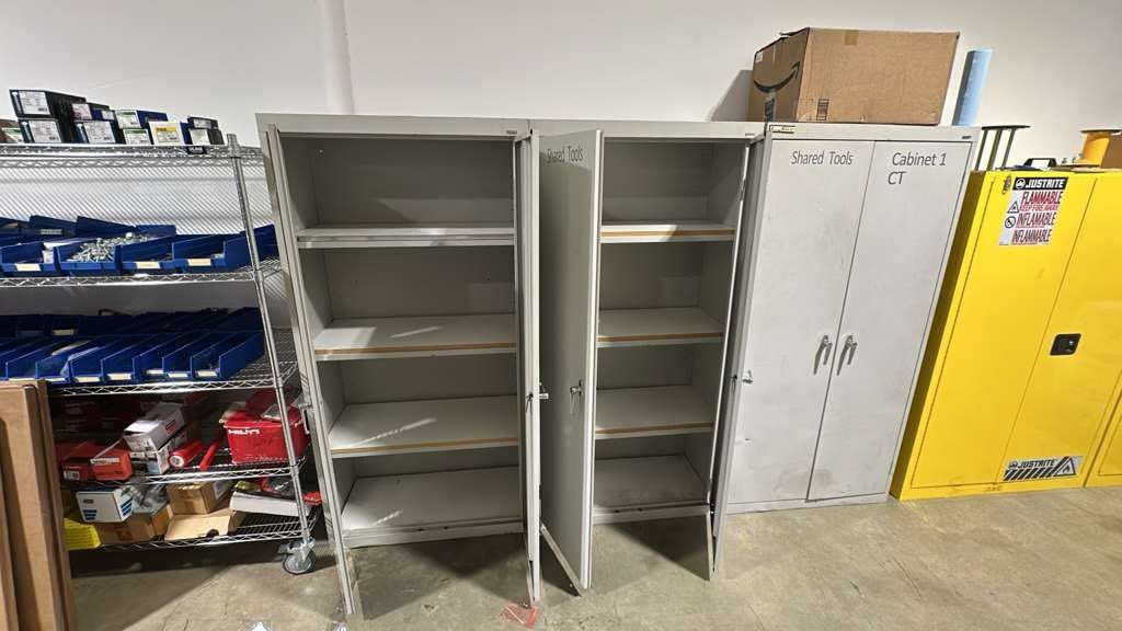 Sandusky Metal Storage Cabinet With 2Keys Each $220 Each