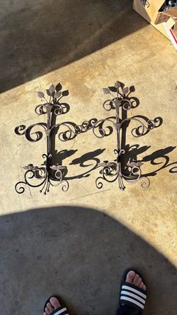 Vintage Spanish style iron wall decor
