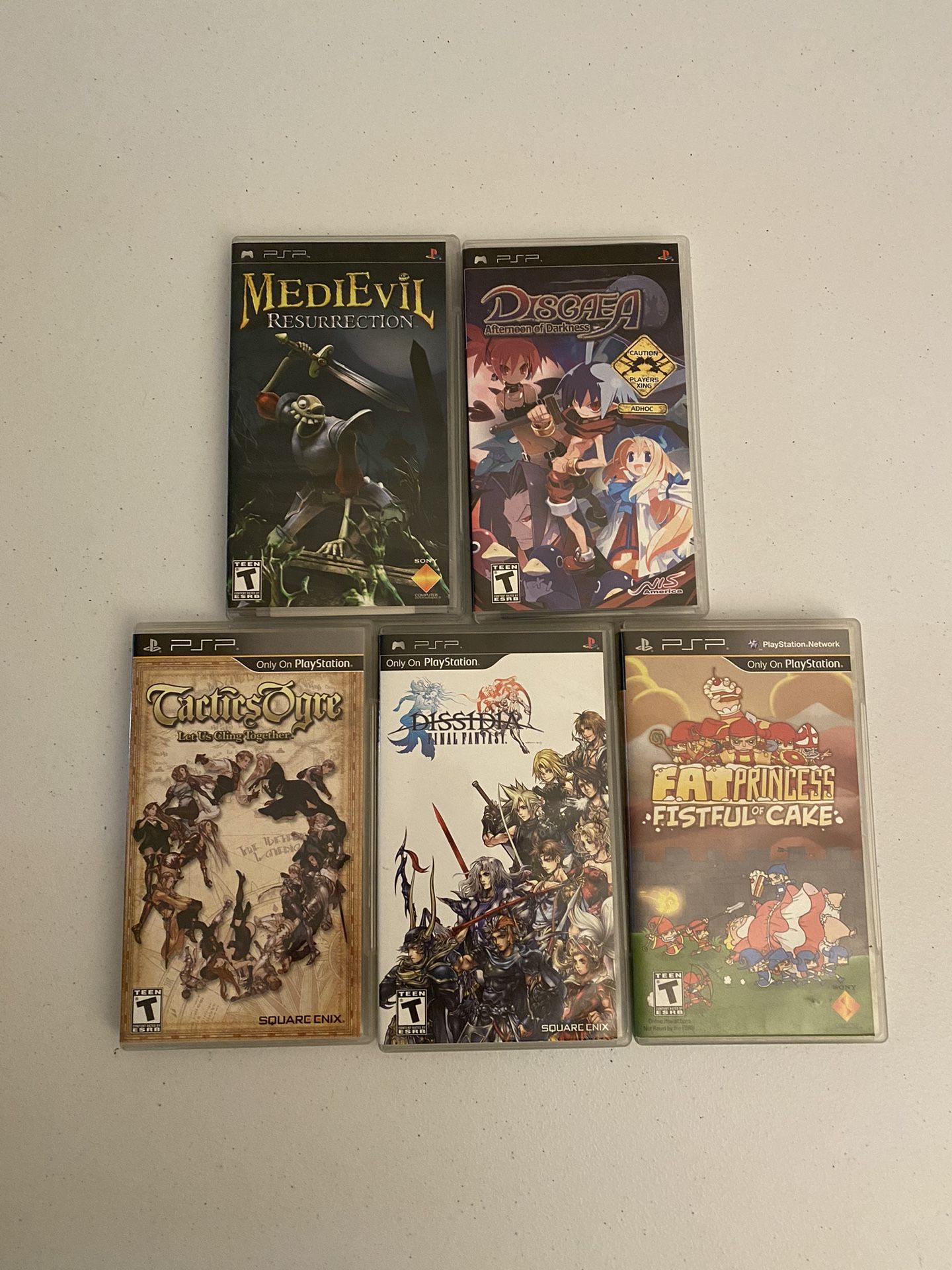 Lot Of 5 Sony PlayStation Portable PSP Games