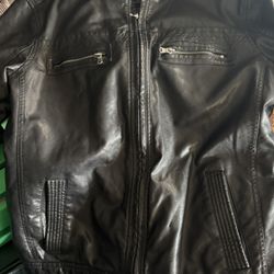 Mens Black Leather Jacket