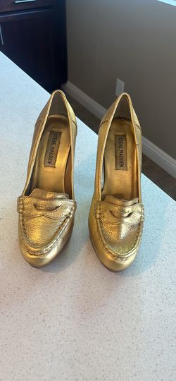 Women’s Gold Steve Madden Heels