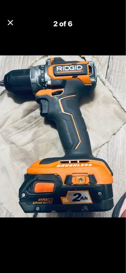 RIDGID Brushless Drill (2 speed) with Hyper 18V 2.0  Ah