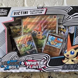 Pokemon Black Bolt and White Flare Victini Illustration Collection