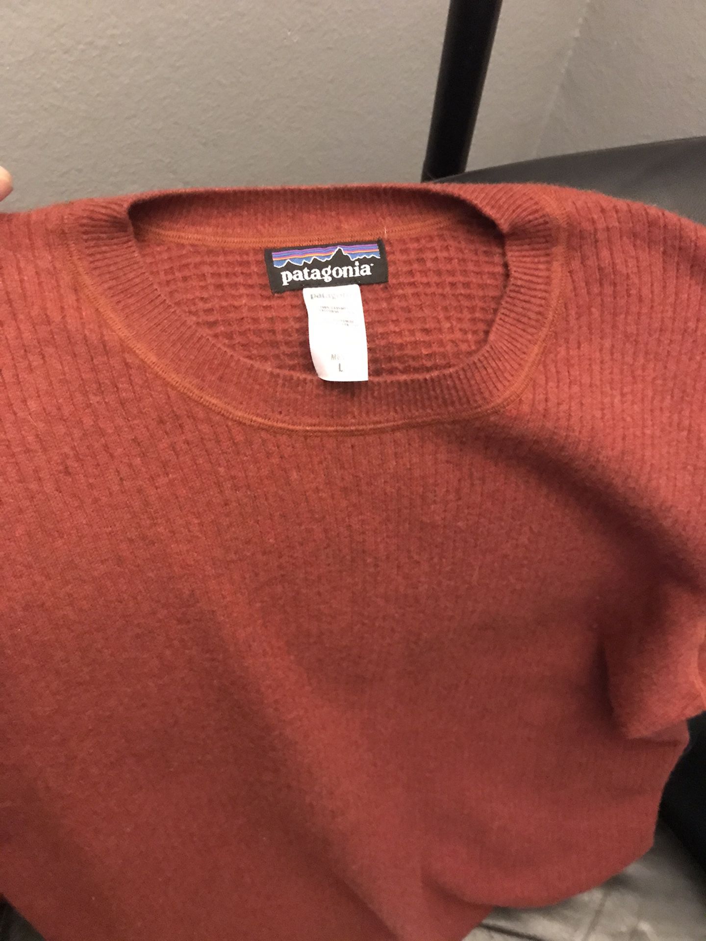Patagonia Men’s large 100% cashmere sweater like new