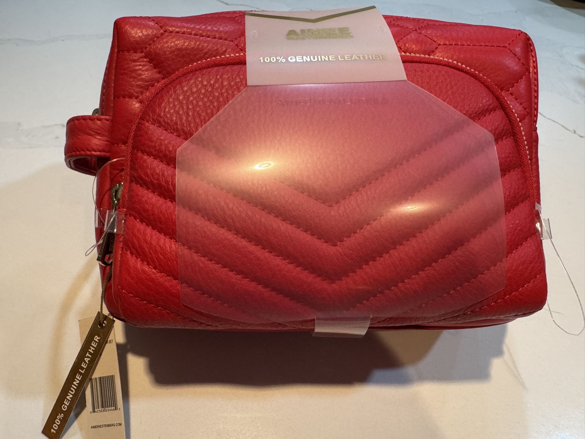 Genuine Leather Travel Pouch And Toiletry