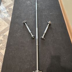 Extra Strong Standard 1inch 6ft Bar And Dumbbell Handles 