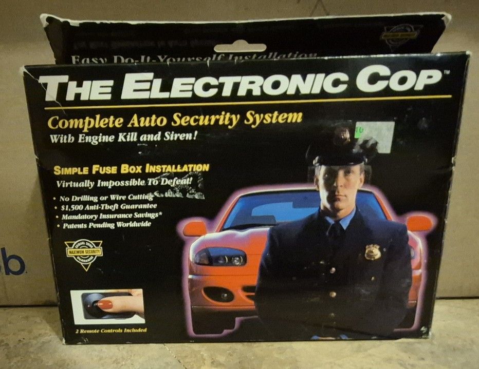 The electronic cop auto security system new in box