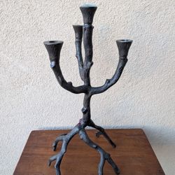 4 Branch Candelabra Candle Holder Cabin Farm House