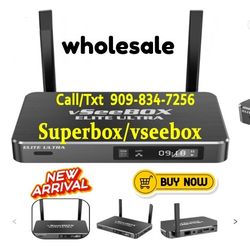 VSEEBOX V3PLUS VSEE BOX ELITE ULTRA SUPER TV BOX NEW ARRIVAL 2025 WHOLESALE DIRECT SUPERBOX SUPER BOX 1 YEAR WARRANTY !!!!