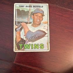 Vintage base ball card tony olivia 