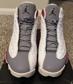 Nike Air Jordan 13 Retro Grey Toe Red/White SZ 11.5