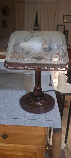Vintage High Quality Bronze Desk Lamp